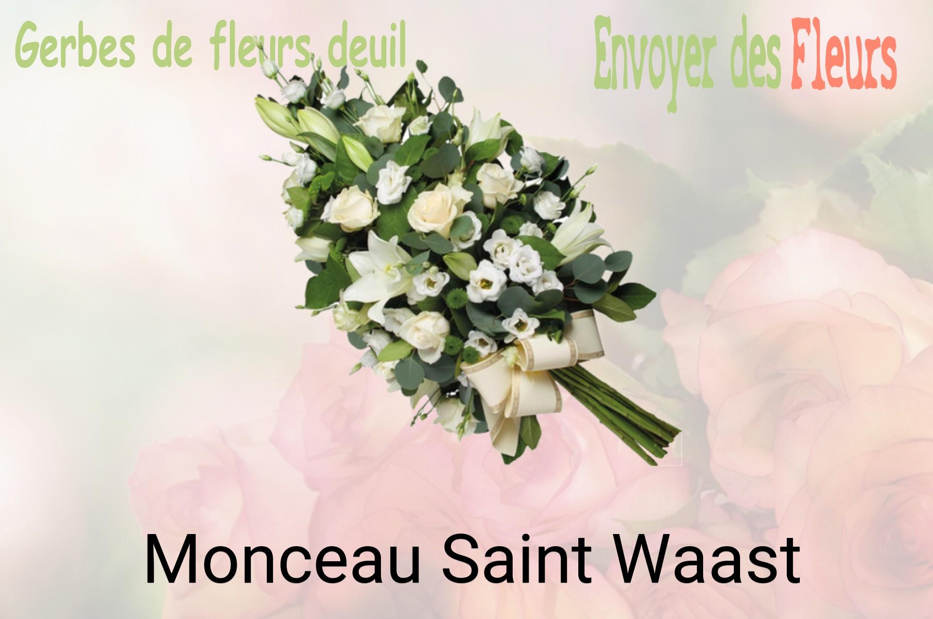 Gerbe de fleurs de deuil livrée à Monceau-Saint-Waast